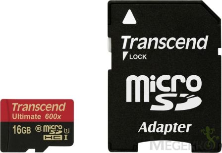 Transcend 16GB Micro SDHC Ultimate 90MB/s