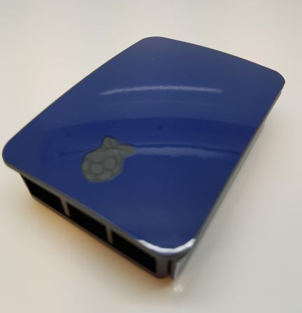 Donkerblauwe Sticker (Skin) voor Originele Raspberry Pi 3 B Foundation Behuizing