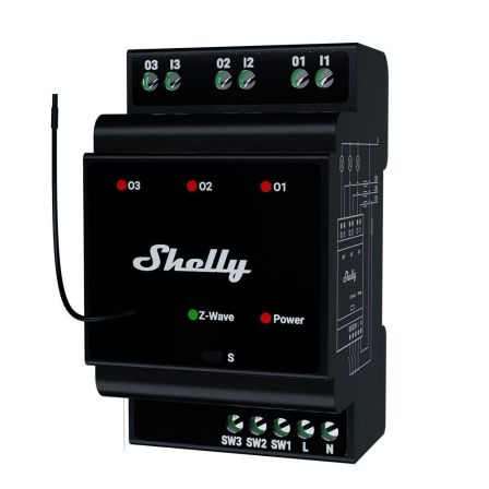 Shelly Wave Pro 3 LR Draadloze Schakelaar