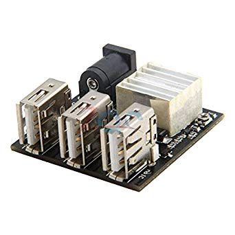 9V-12V naar 5V8A USB Mobile Power Buck Boost Module 3-port Charger