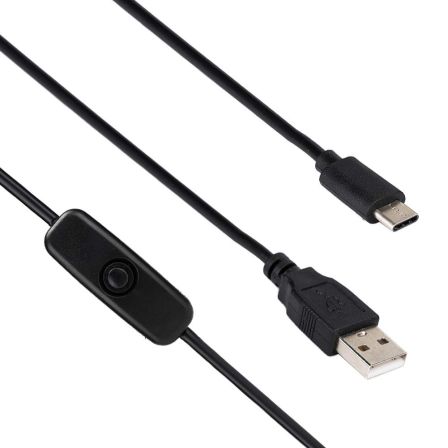 USB-C Kabel met Schakelaar voor Raspberry Pi 4 / 5