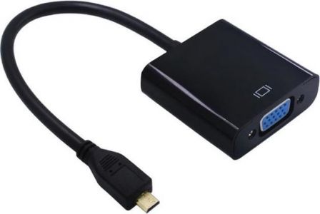 Micro HDMI naar VGA adapter - Zwart