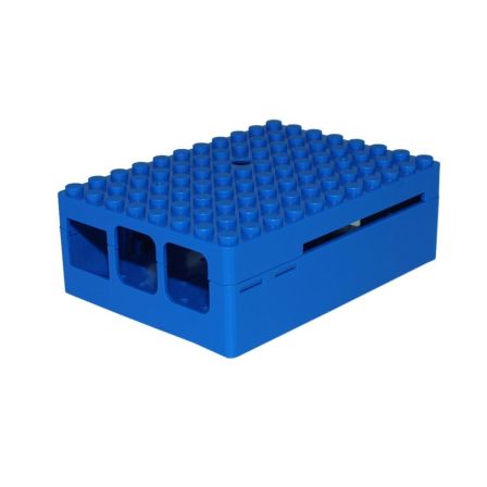 Pi-Blox Behuizing voor LEGO en Raspberry pi B+ / 2B / 3B Blauw