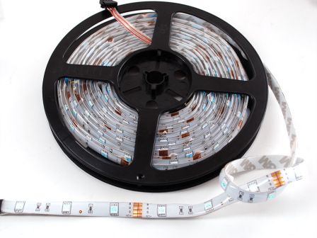 RGB LED Weatherproof Flexibele Strip - 30 LED/m