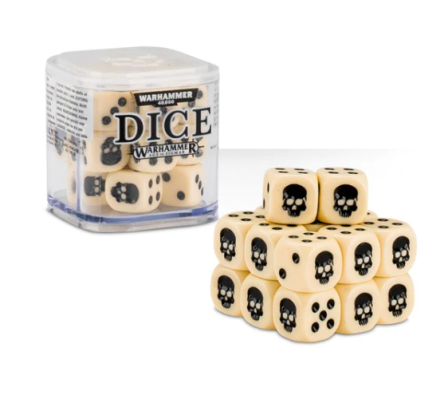 Warhammer Dice Cube 12mm - White