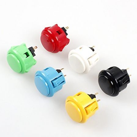 Game Console Button 30mm - Zwart