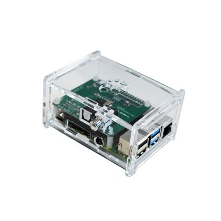 Behuizing voor Pi 4B HifiBerry Digi+/RCA+ - Transparant