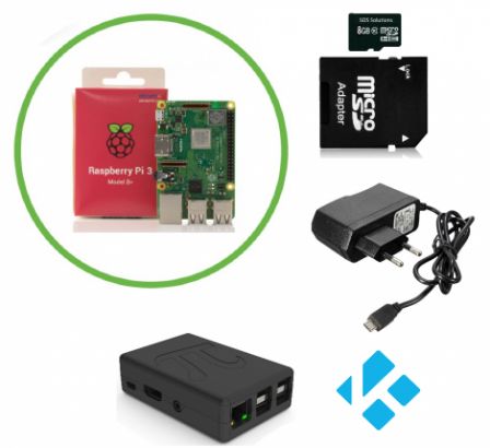 Kodi TV Box met Raspberry Pi 3B+