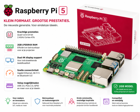 Raspberry Pi 5 / 2GB 2025 Model