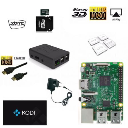 Kodi TV Box met Raspberry Pi 3B