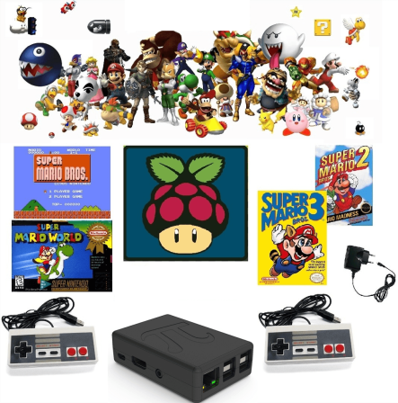 Raspberry Pi 3 B+ Retro Nintendo Game Console Emulator