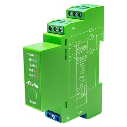 Shelly Wave Pro Dimmer 2PM - Slimme Dimmer met Powermeter