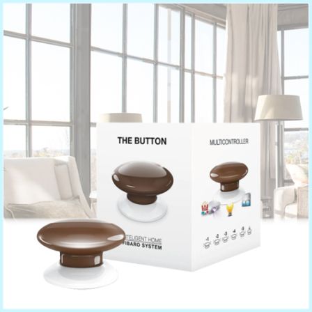 Fibaro The Button Kleur Bruin