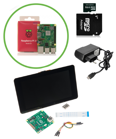 Touchscreen Starter Kit met Raspberry Pi 3B+