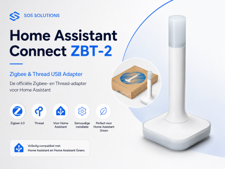 Home Assistant Connect ZBT-2 – Zigbee & Thread USB Adapter voor Home Assistant